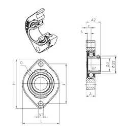 Bearing USFD202M100 images