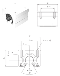 Bearing SBR25UU images