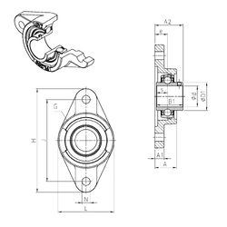 Bearing UCFL214 images