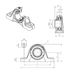 Bearing USPLE210 images