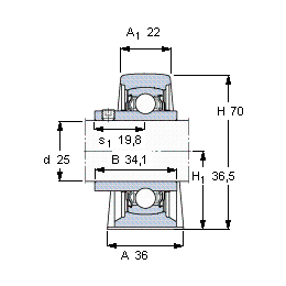 Bearing YAR 205-2FW/VA228 images