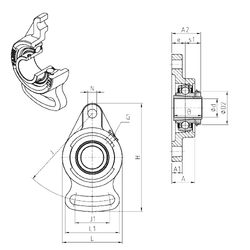 Bearing UKFA205H images