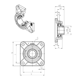 Bearing USFE209 images