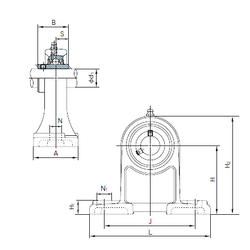 Bearing UCPH208 images