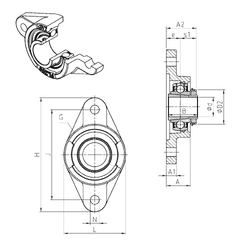 Bearing UKFL324H images