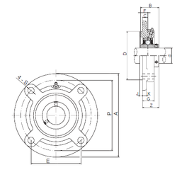 Bearing UCFC205 images