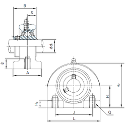 Bearing UCPA210 images