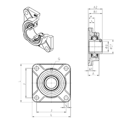 Bearing UCF312 images