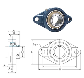 Bearing UCFL320-64 images