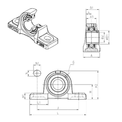 Bearing UCP321 images