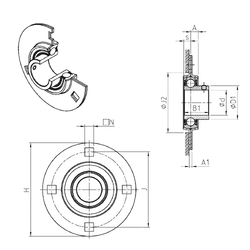 Bearing USPF208 images