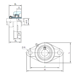 Bearing UGFL204 images