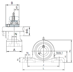 Bearing UCPX17 images