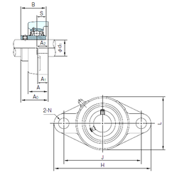 Bearing UCFL322 images