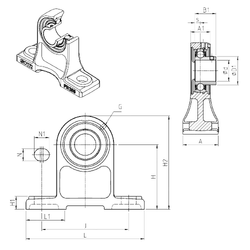 Bearing USPH201 images