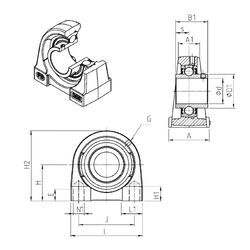 Bearing UCPG201 images