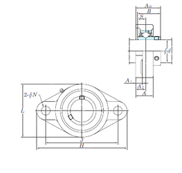 Bearing UCFL209-28E images