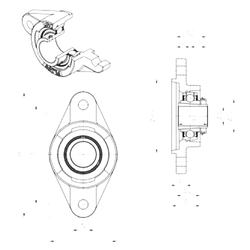 Bearing UKFLZ205H images