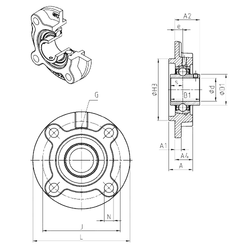 Bearing UCFC208 images