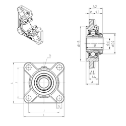 Bearing UKFS322H images