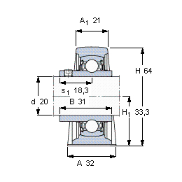 Bearing YAR 204-2FW/VA201 images