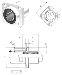 Bearing LMKP35UU images