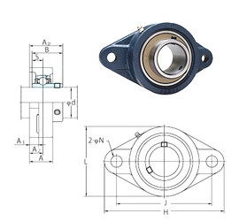 Bearing UCFL217-52E images