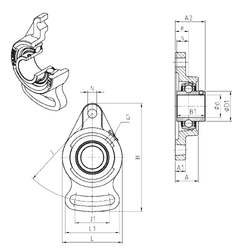 Bearing UCFA202 images