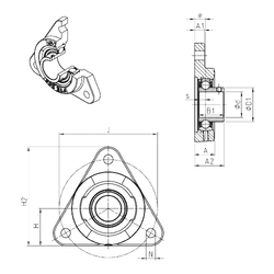 Bearing USFTE201 images