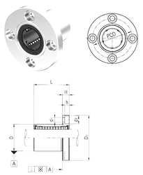 Bearing LMEF30UU images