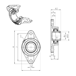 Bearing UCFLE203 images