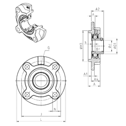 Bearing USFC208 images