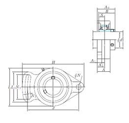 Bearing UCFA207-23 images