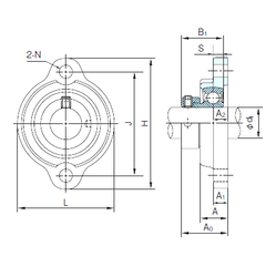 Bearing KHLFL206AJ images