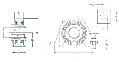 Bearing SYJ 65 KF+HA 2313 images