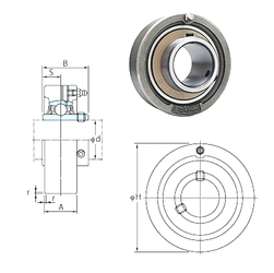 Bearing UCC211-35 images