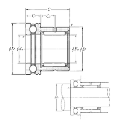 Bearing NKX45 images