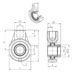 Bearing EXEHE201 images