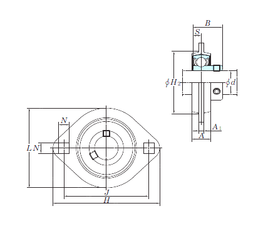 Bearing SBPFL205-14 images