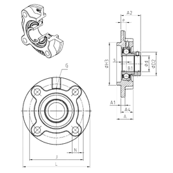 Bearing ESFC208 images