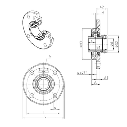 Bearing EXFCE202 images