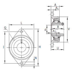 Bearing RCJTY35-JIS images