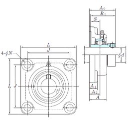 Bearing NANF208-25 images