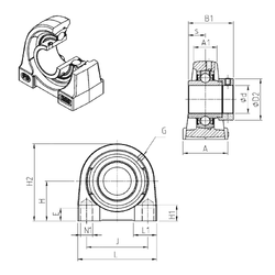 Bearing EXPG205 images