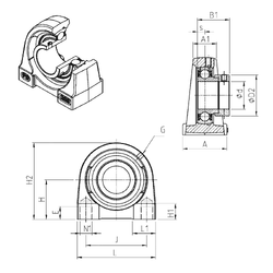 Bearing ESPG206 images