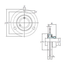 Bearing SAPF204-12 images