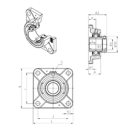 Bearing EXFE207 images