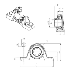 Bearing ESPLE209 images