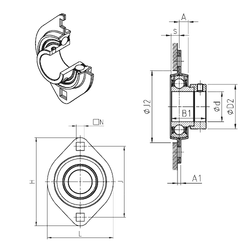 Bearing ESPFL202 images