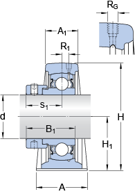 Bearing SYF 45 FM images